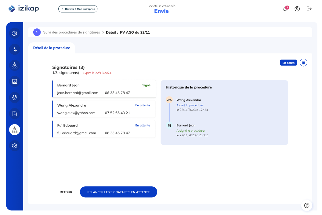 SAS Izikap signature électronique